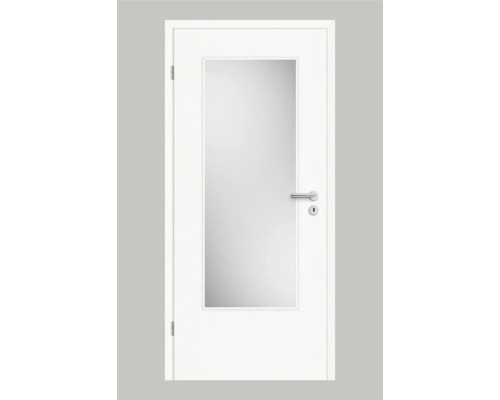 Porte d'intérieur Pertura Yori CPL blanc Masera en longueur 86,0x198,5 cm gauche avec découpe G3 (sans verre)