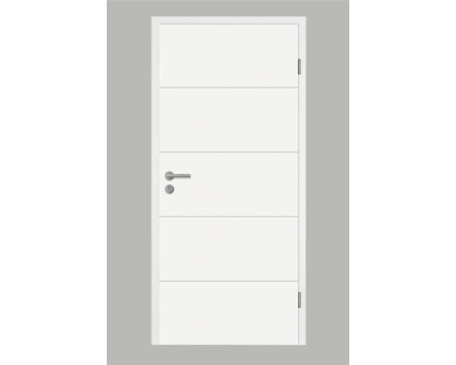 Pertura Wohnungseingangstür Perla 05 SSK1 Weisslack (ähnlich RAL 9010) KK III 86x198,5 cm DIN Rechts Pertura Wohnungseingangstür Perla 05 SSK1 Weisslack (ähnlich RAL 9010) KK III 86x198,5 cm DIN Rechts