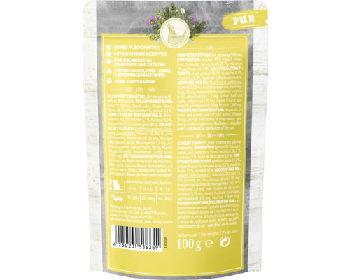 Informationen zum Katzenfutter