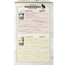 Kit d''essai pour chats aux saveurs de bœuf et de poulet, 2 fois 100 grammes chacun