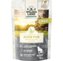 Wildes Land nourriture pour chats poulet pur pour chats adultes, 100 grammes