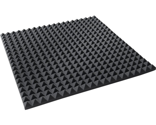 Mousse isolante acoustique Akupur plaque de mousse de forme pyramidale 100x100x4 cm