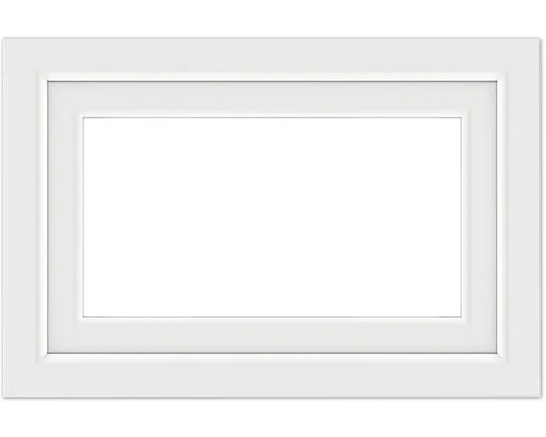 Weißer rechteckiger Bilderrahmen mit Passepartout