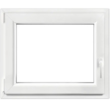 Weisses Kunststofffenster mit Fenstergriff