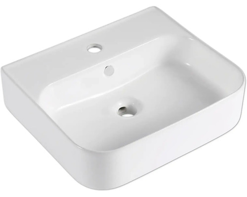 Handwaschbecken form&style Barbuda 46 x 40 cm weiß glänzend