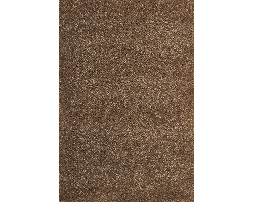 Teppichboden Shaggy Proteus Econyl® braun FB44 500 cm breit (Meterware) Nahaufnahme eines braunen Teppichs