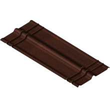 Braune Dachpfanne aus Metall