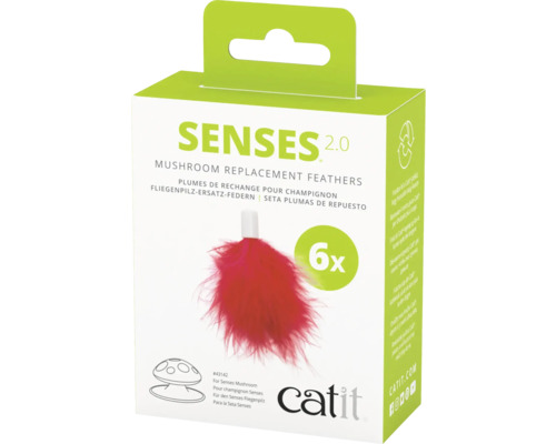 Catit Senses 2.0 Plumes de rechange pour champignons, 6 pièces