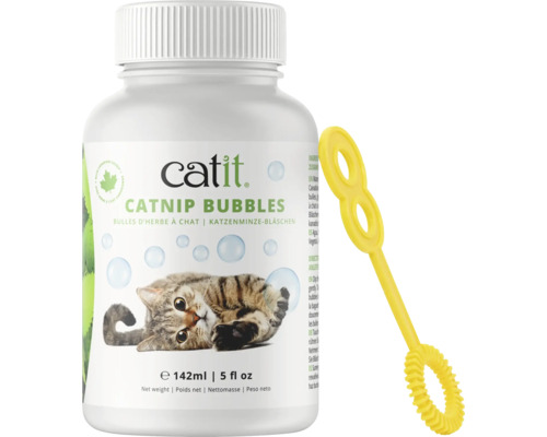 Herbe aux chats Catit Catnip bubbles mélange de bulles avec huile d'herbe à chat canadienne 142 ml