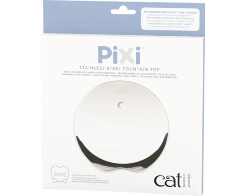 Catit Pixi Trinkbrunnen Edelstahlaufsatz in Verpackung