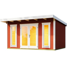 Gartenhaus Outdoor Life Sicily 1 inkl. Fußboden 430 x 440 cm schwedenrot