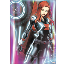 Illustration von Black Widow in ihrem schwarzen Anzug