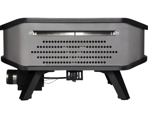 Pizzaofen mit Gasanschluss und Lüftungslöchern