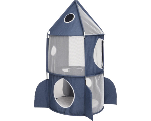 Katzenhöhle Vesper Vesper Rakete blaufaltbarer Turm mit 3 Ebenen