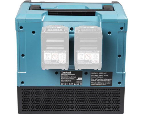 Vue arrière du micro-ondes sans fil Makita