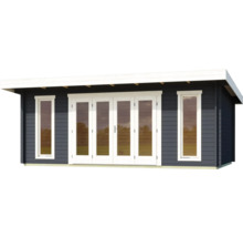 Abri de jardin avec fenêtres et porte double