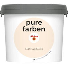 Eimer mit matter Innenfarbe Pastellorange von Alpina Pure Farben, 2,5 Liter