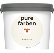 Peinture murale Alpina pure farben gris lune 2,5 l