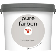 Alpina pure farben Wandfarbe wolkengrau 2,5 L