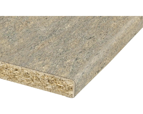 Plan de travail en bois avec bord arrondi