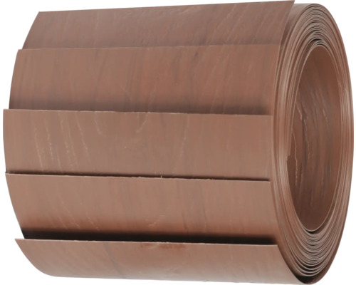 Bandes occultantes Konsta pour panneau rigide double fil 5 bandes 250 x 19,2 cm aspect bois marron