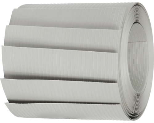 Bandes occultantes Konsta pour panneau rigide double fil PVC 5 bandes 250 x 19,2 cm gris argent