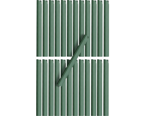 Profilés de serrage Konsta pour panneau rigide simple fil 25 pièces vert