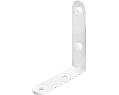 Équerre de chaise 15 x 60 x 60 mm acier blanc 25 pièces