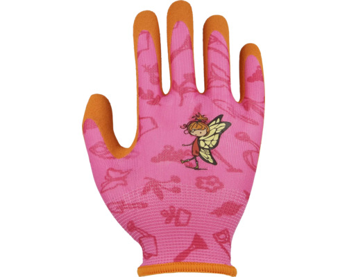 Gants pour enfants Floralie taille 4 orange rose vif