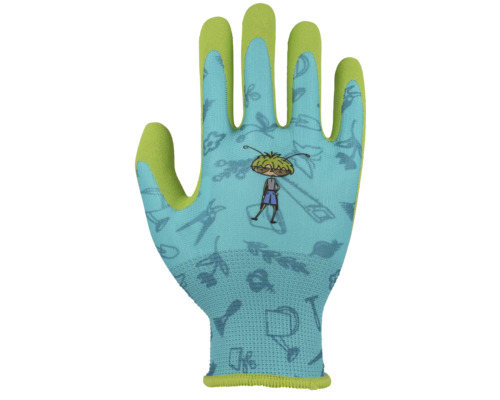 Kinderhandschuh Floralie Gr. 3 grün blau