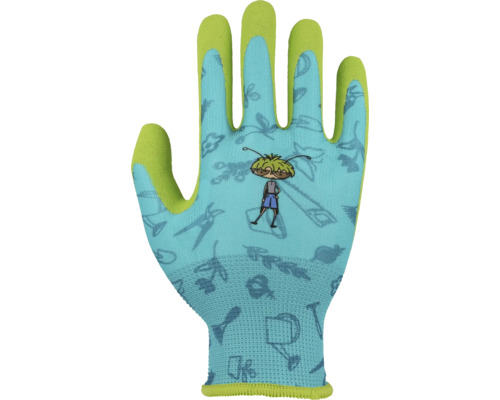 Gants pour enfants Floralie taille 5 vert bleu