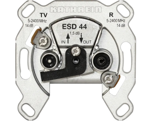 Kathrein ESD44 2-Loch Durchgangsdose TV/SAT Kathrein ESD 44 Antennendose für TV und Radio