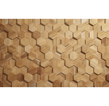 Arrière-plan de carreaux de bois hexagonaux