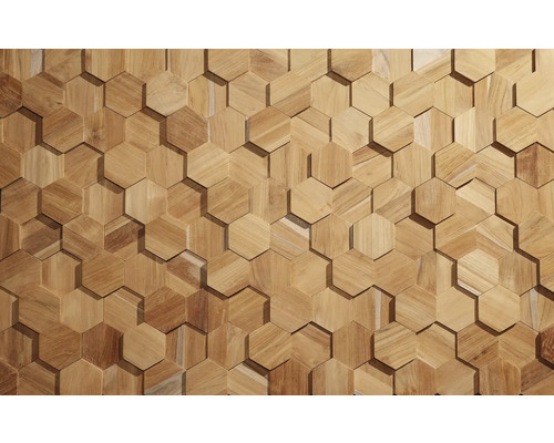 Arrière-plan de carreaux de bois hexagonaux
