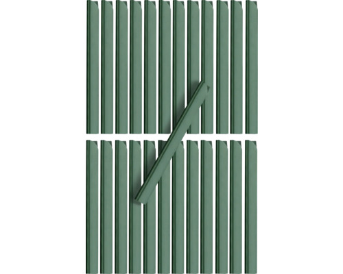 Profilés de serrage Konsta pour panneau rigide double fil 25 pièces vert