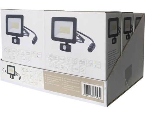 Verpackung mit sechs LED-Sensor-Wandstrahlern