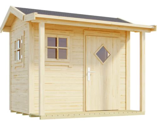 Abri de jardin en bois avec porte et fenêtres