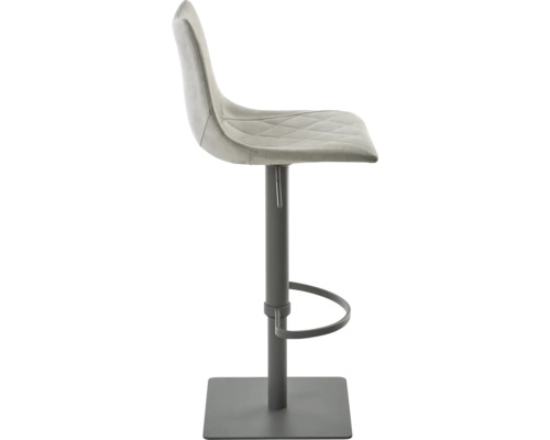 Tabouret de bar avec repose-pieds et assise rembourrée