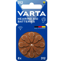 Batterie Varta VARTA Hörgeräte Batterie 312 Zink-Luft 1,45 V 8 Stück