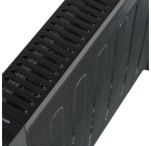 Vue détaillée d''un convecteur noir