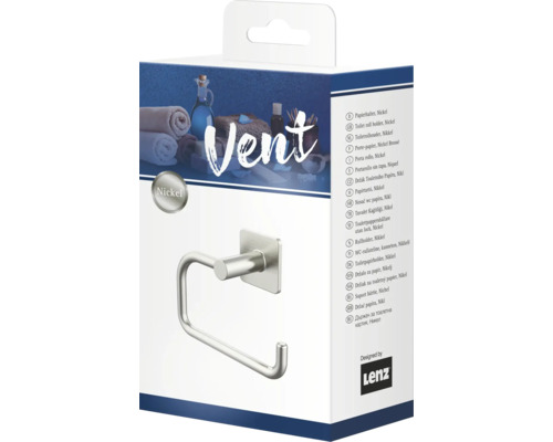 Verpackung eines Toilettenpapierhalters aus Nickel