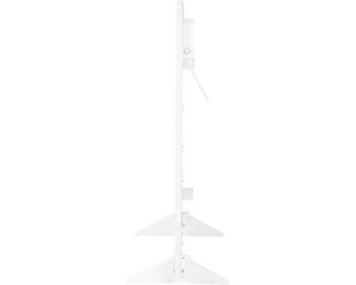 Chauffage infrarouge avec pieds de support en vue latérale