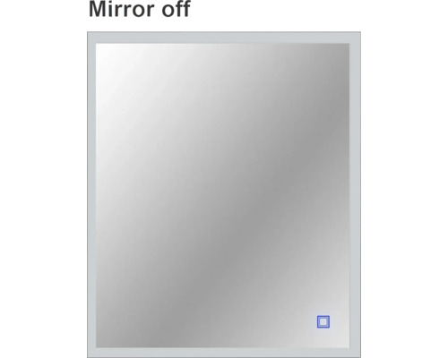 Miroir avec éclairage Cordia SQUARE LINE 60 x 65 cm noir IP 44