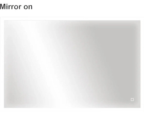 Miroir rectangulaire avec éclairage