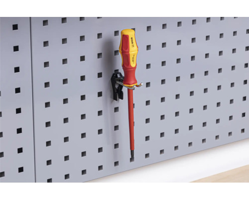 Tournevis sur support de panneau perforé