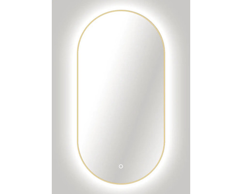 Miroir ovale avec éclairage