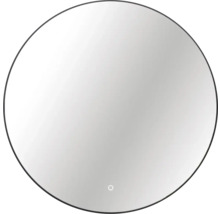 Miroir avec éclairage Cordia ROUND LINE BACKLIGHT Ø 60 cm noir IP 44