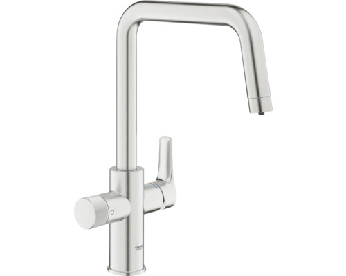 GROHE Küchenarmatur mit Filterfunktion START supersteel matt 30601DC0 Einzelarmatur ohne Filter