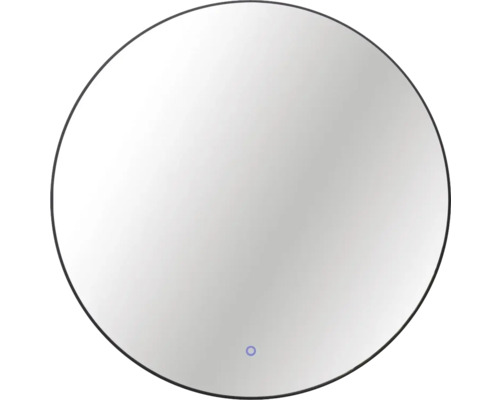 Miroir avec éclairage Cordia ROUND LINE BACKLIGHT Ø 80 cm noir IP 44 Miroir rond avec éclairage