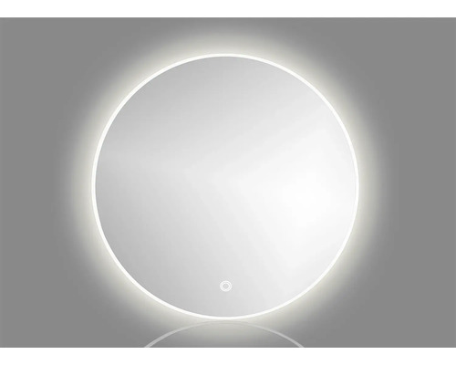 Miroir avec éclairage Cordia ROUND LINE BACKLIGHT Ø 80 cm blanc IP 44 Miroir rond avec éclairage LED